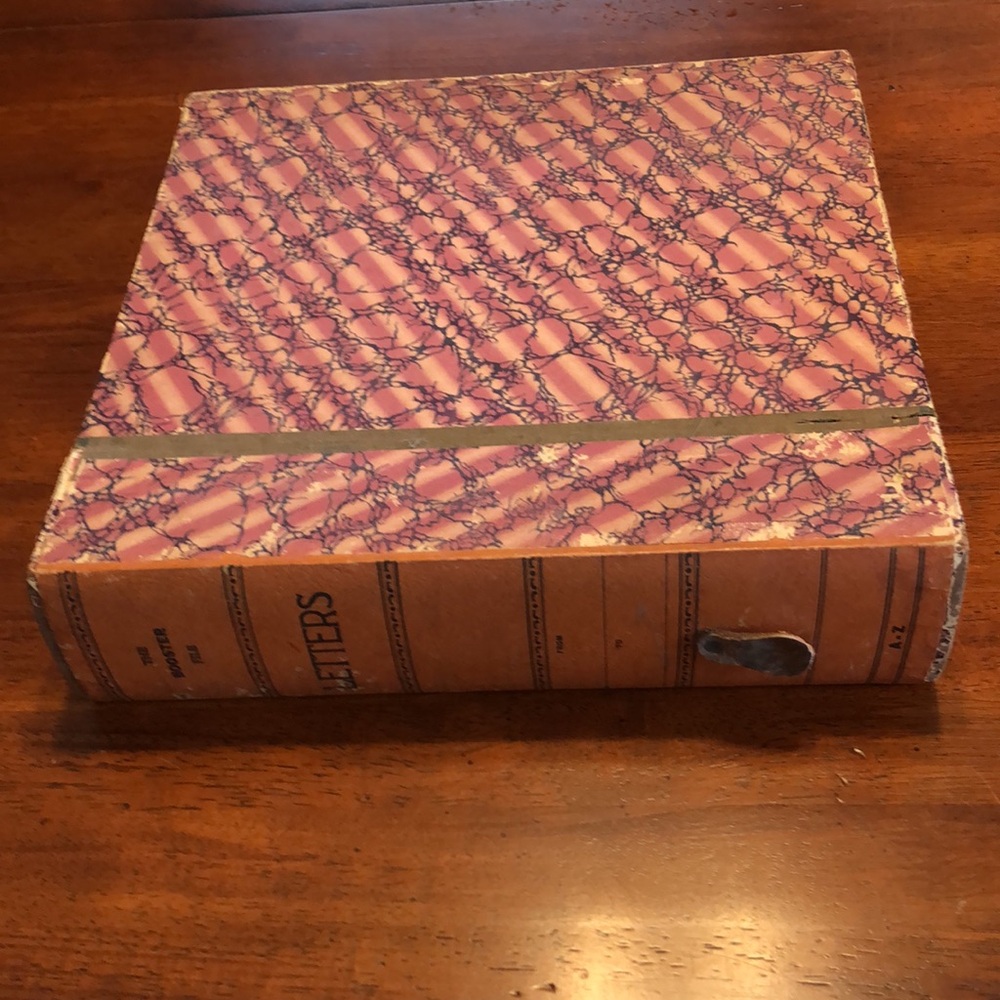Antique Letter Storage Box / Treasure Box BOOSTER FILE